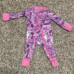Blush Lotus love spell Bamboo onesie